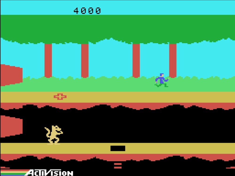 Gameplay of Pitfall II: Lost Caverns for Colecovision